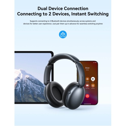 Joyroom - J-Head Series - JR-JH1- Hybrid ANC Wireless Headphones - Black Joyroom - J-Head Series - JR-JH1- Hybrid ANC Wireless Headphones - Black