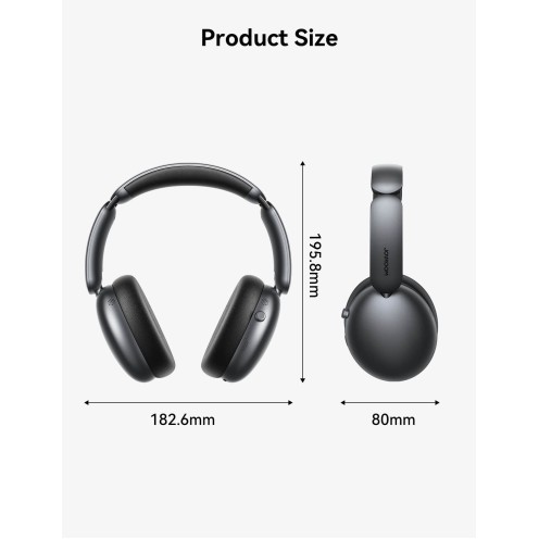 Joyroom - J-Head Series - JR-JH1- Hybrid ANC Wireless Headphones - Black Joyroom - J-Head Series - JR-JH1- Hybrid ANC Wireless Headphones - Black