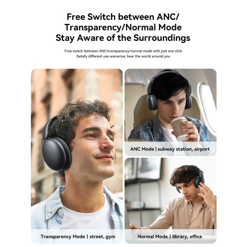 Joyroom - J-Head Series - JR-JH1- Hybrid ANC Wireless Headphones - Black Joyroom - J-Head Series - JR-JH1- Hybrid ANC Wireless Headphones - Black