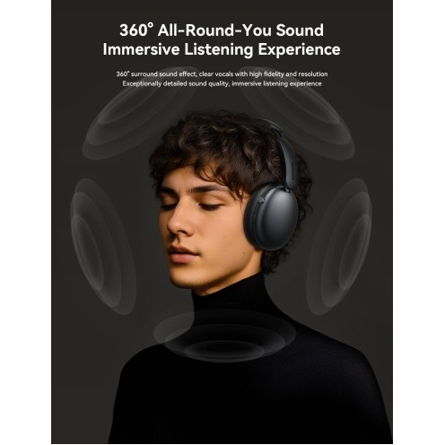 Joyroom - J-Head Series - JR-JH1- Hybrid ANC Wireless Headphones - Black Joyroom - J-Head Series - JR-JH1- Hybrid ANC Wireless Headphones - Black