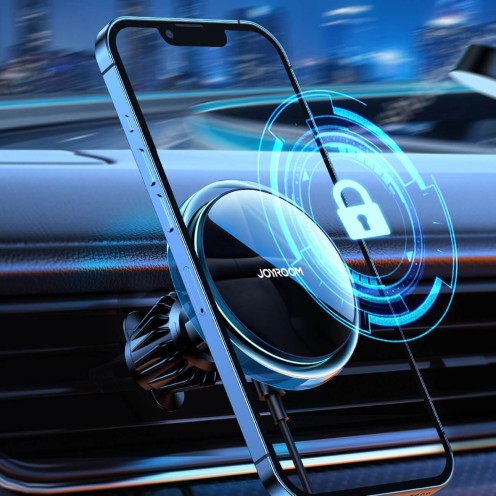 Joyroom - JR-ZS291 - Magnetic Car Air Vent Holder Qi Wireless Inductive Charger 15W - Magsafe Compatible For iPhone