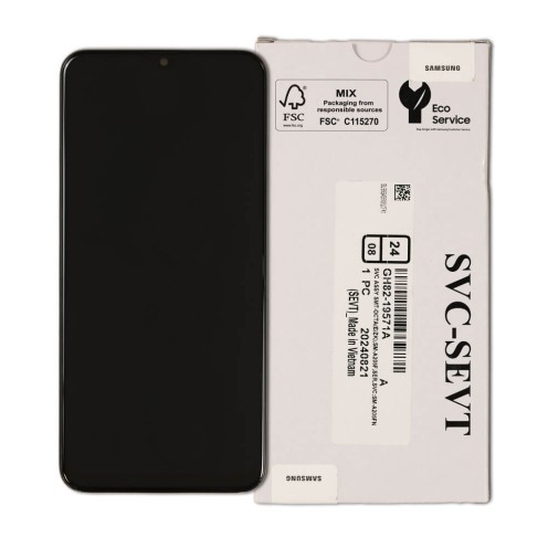 Genuine Samsung Galaxy A20 - SM-A205 - Screen Assembly With Frame - GH82-19571A