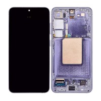 Genuine Samsung Galaxy S24 - SM-S921 - Screen Assembly With Frame & Battery - Cobalt Violet - GH82-33289C