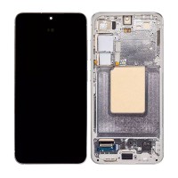 Genuine Samsung Galaxy S24 - SM-S921 - Screen Assembly With Frame & Battery - Marble Grey - GH82-33289B