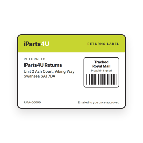 Returns label - tracked Royal Mail