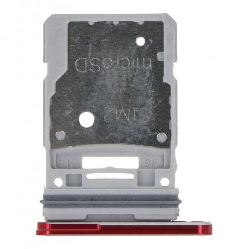 For Samsung Galaxy S20 FE SM-G780 - S20 FE 5G SM-G781 - SIM Card Tray - Dual SIM Version - Red For Samsung Galaxy S20 FE SM-G780 - S20 FE 5G SM-G781 - SIM Card Tray - Dual SIM Version - Red