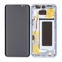 For Samsung Galaxy S8 - SM-G950 - OLED Screen Assembly With Frame - Coral Blue - Refurbished