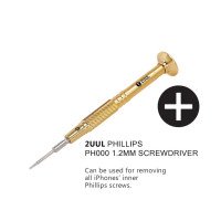 2UUL Brass Screwdriver for iPhone Repair - Phillips PH000 1.2mm