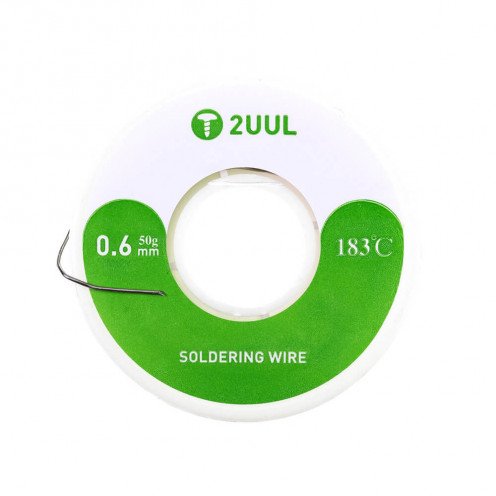 2UUL Soldering Wire - 183 Degrees - 100m x 0.6mm - 50g