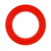 Red Double Sided Adhesive Tape 8mm 25M