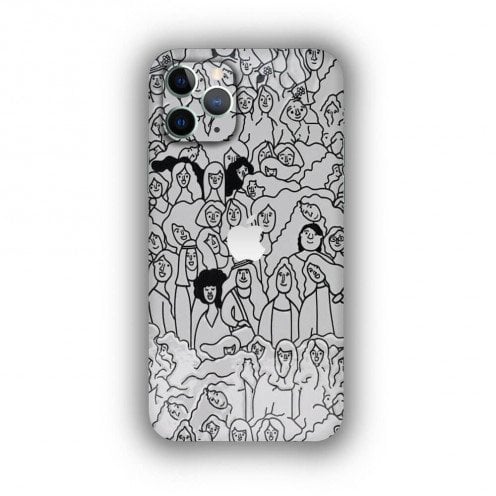 FORWARD Zero - 3D Embossed Back Film - Doodle People - TY11 - 10 Pack