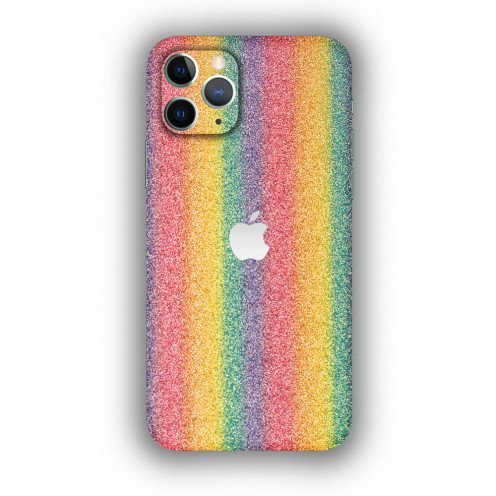 FORWARD Zero - 3D Embossed Back Film - Rainbow Glitter Vertical - SF002 - 10 Pack