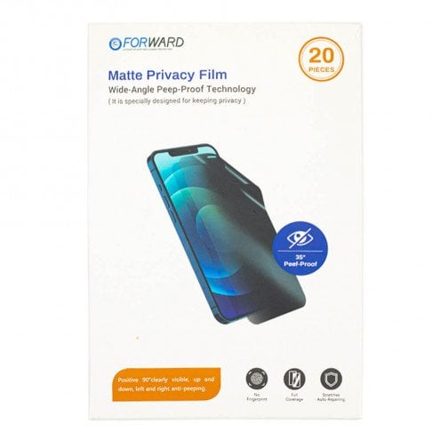 FORWARD Zero - Matte Privacy Film - Small - Ready to Cut - 20 Pack