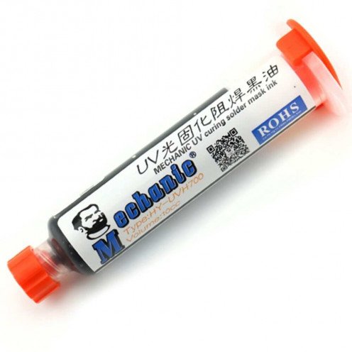 UV Solder Mask - 10ml - Black - Mechanic