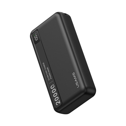 USAMS - CD Series - 22.5W Fast Charging Power Bank - 20000mAh - CD265 - Black USAMS - CD Series - 22.5W Fast Charging Power Bank - 20000mAh - CD265 - Black