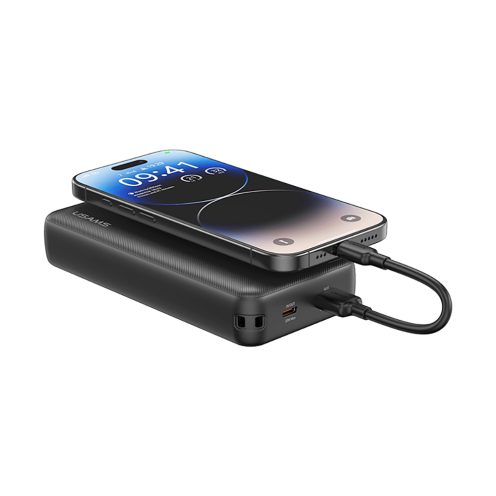 USAMS - CD Series - 22.5W Fast Charging Power Bank - 20000mAh - CD265 - Black USAMS - CD Series - 22.5W Fast Charging Power Bank - 20000mAh - CD265 - Black