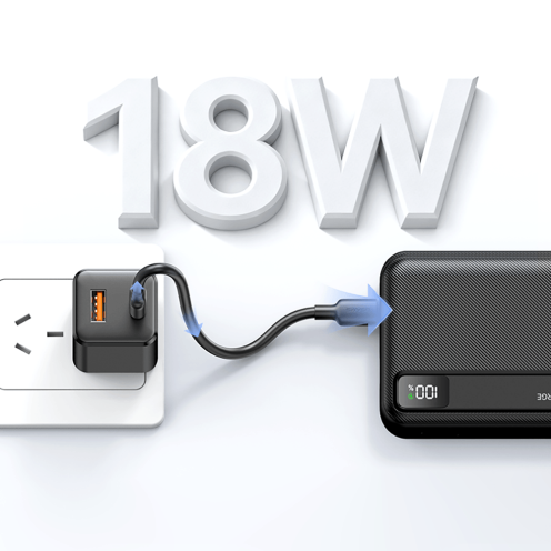 USAMS - CD Series - 22.5W Fast Charging Power Bank - 20000mAh - CD265 - Black USAMS - CD Series - 22.5W Fast Charging Power Bank - 20000mAh - CD265 - Black