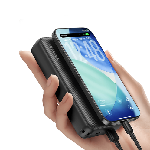 USAMS - CD Series - 22.5W Fast Charging Power Bank - 20000mAh - CD265 - Black USAMS - CD Series - 22.5W Fast Charging Power Bank - 20000mAh - CD265 - Black