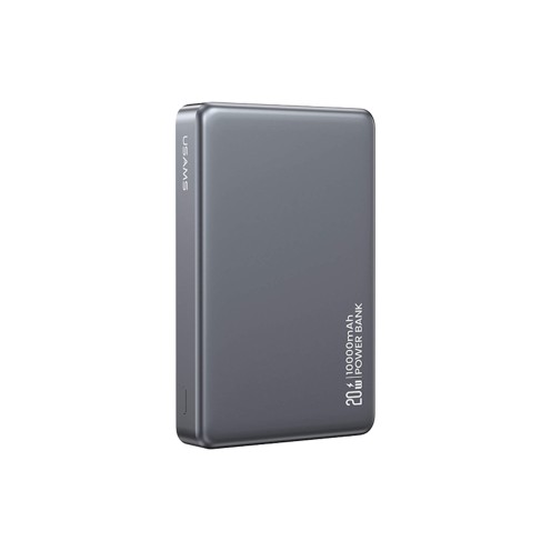 USAMS - CY Series - 20W PD Magnetic Wireless Charging Power Bank - 10000mAh Aluminium Alloy - CD242 - Titanium