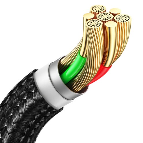USAMS - SY Series - Type-C to Type-C - 240W Aluminium Alloy Charging & Data Cable 1.2m - SJ727 - Grey