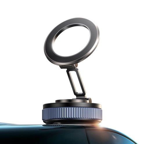 USAMS - Vacuum Suction Magnetic Phone Holder - ZJ084 - Grey USAMS - Vacuum Suction Magnetic Phone Holder - ZJ084 - Grey