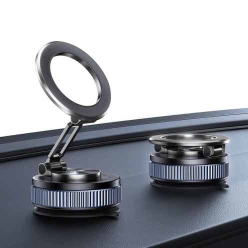 USAMS - Vacuum Suction Magnetic Phone Holder - ZJ084 - Grey USAMS - Vacuum Suction Magnetic Phone Holder - ZJ084 - Grey
