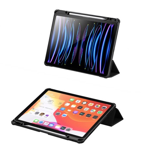 USAMS - Winron Series - Smart Cover for iPad 10 / iPad 11 (2025) - 10.9-inch - Auto Sleep Wake - US-BH841 - Black USAMS - Winron Series - Smart Cover for iPad 10 / iPad 11 (2025) - 10.9-inch - Auto Sleep Wake - US-BH841 - Black