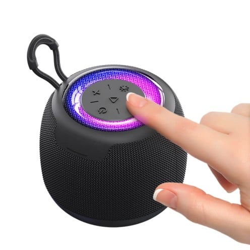 USAMS - YIN Series - Mini Wireless Bluetooth Speaker - BT5.3 - 1200mAh - US-YX014 - Black