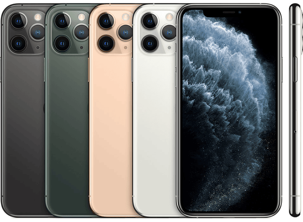 iPhone 11 Pro in Silver, Space Gray, Gold and Midnight Green