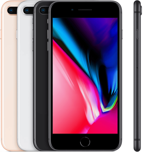 iPhone 8 Plus in Gold, Silver, Space Gray and Red