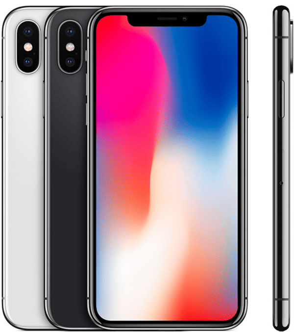 iPhone X in Silver and Space Gray